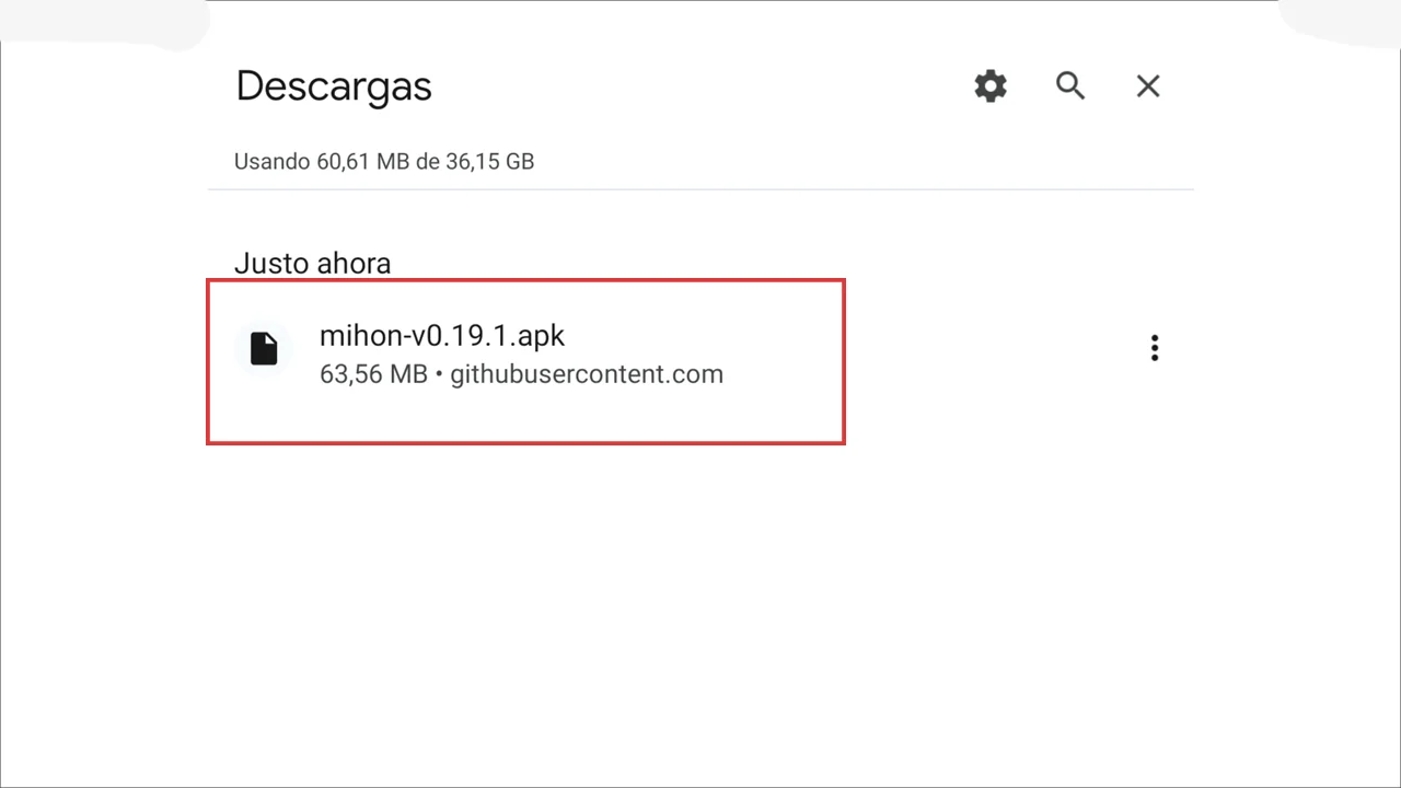 Paso 5 - Buscar Archivo Descargado